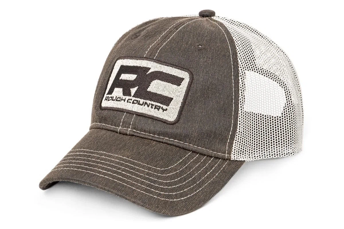 Rough Country Hat - Mesh - Brown Patch - Brown - 84122